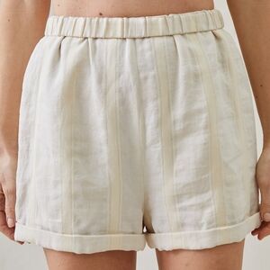 Attersee Rolled Waist Cream Women's Shorts